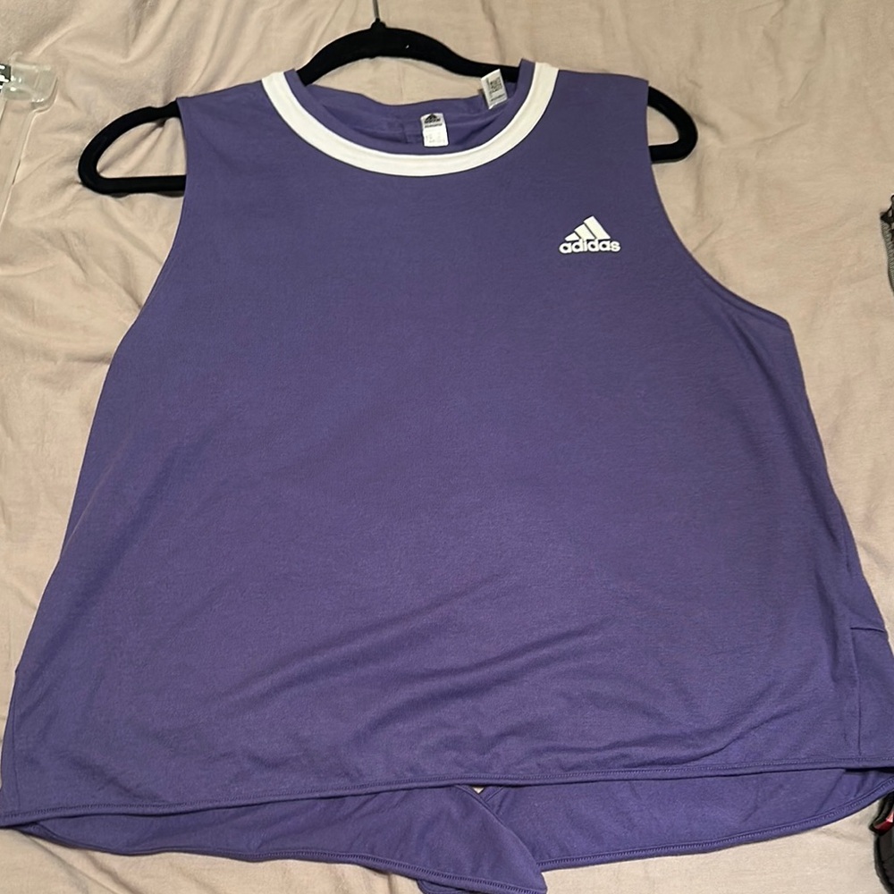 Adidas Purple Sleeveless Top